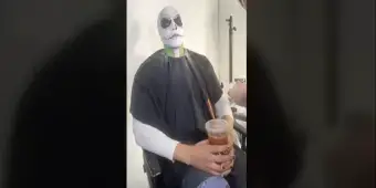 'Video thumbnail for Video: Watch Heath Saunders Become 'Jack Skellington''