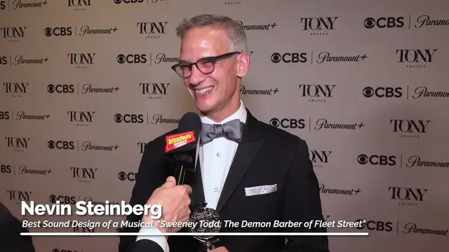 'Video thumbnail for Video: Nevin Steinberg Celebrates Tony Win for 'Best Sound Design of a Musical''
