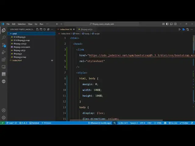 'Video thumbnail for How to Run FFMPEG WASM Directly in Browser Full WORKING Project in HTML & Javascript (FIX CORS Issue'