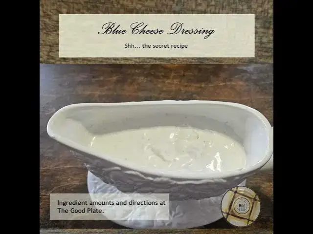 'Video thumbnail for Blue Cheese Dressing - The Secret Recipe - Only 5 Ingredients'