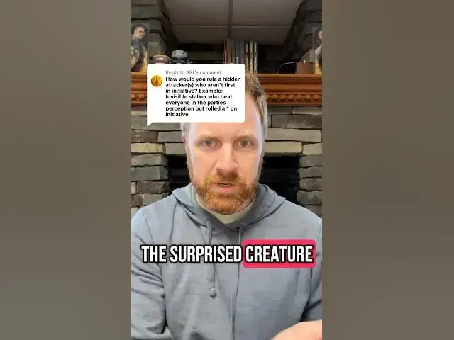 'Video thumbnail for How to handle when a surprised creature rolls well on initiative in #dnd'