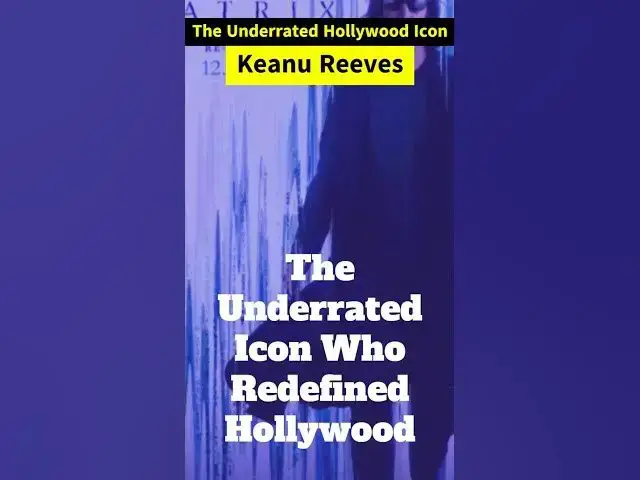'Video thumbnail for 🌟 Keanu Reeves: The Most Underrated Star & Real-Life Hero 🙌🎭'