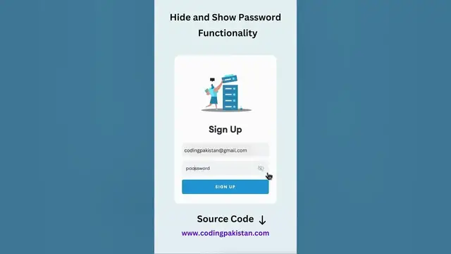 'Video thumbnail for Hide and Show Password Functionality Using HTML - CSS and JavaScript #coding #css #htmlcss'