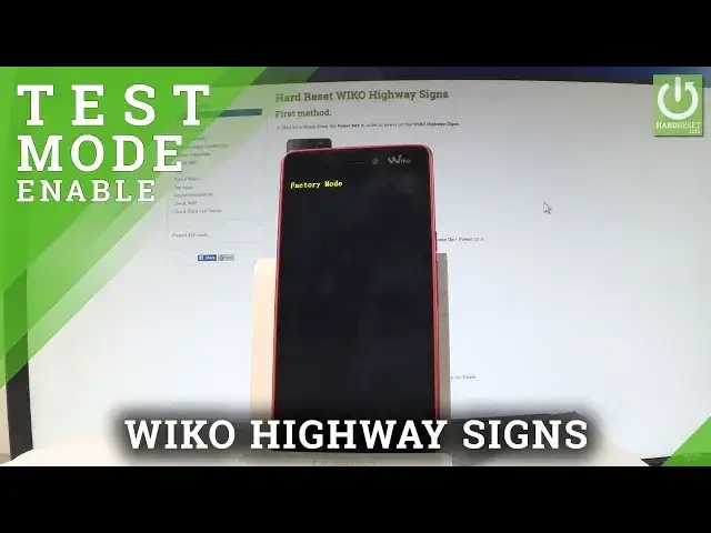 'Video thumbnail for WIKO Highway Signs FACTORY MODE / Android Test Mode'