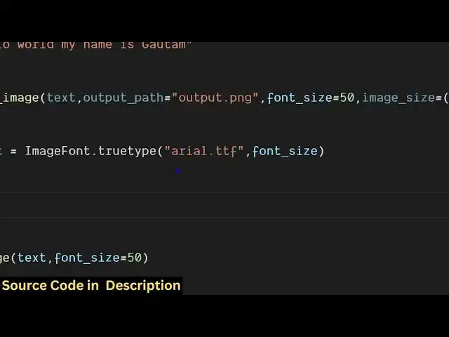 'Video thumbnail for Python 3 Pillow Script to Export Text to PNG & JPG Image With Custom Font & Colors'