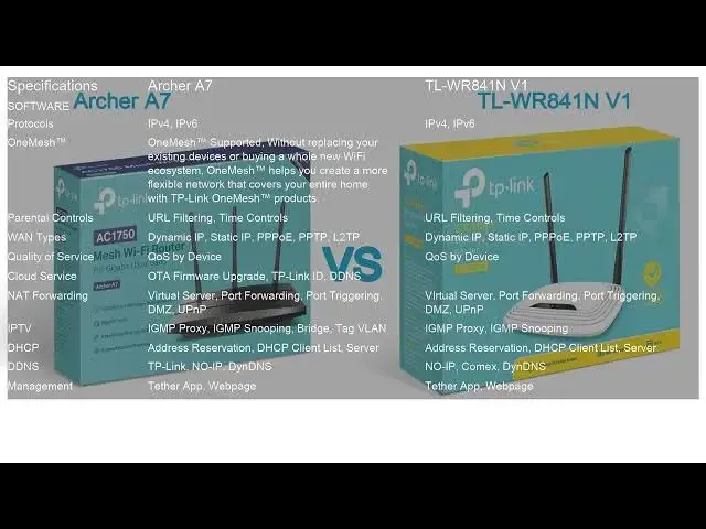 'Video thumbnail for Archer A7 VS TL WR841N V1'