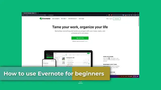 'Video thumbnail for Evernote Tutorial (2024) How To Use Evernote For Beginners'