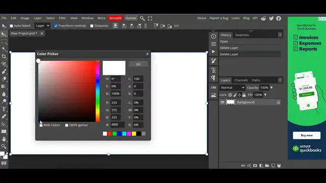 'Video thumbnail for How to create text white Outline in Photopea l Photopea tutorial'