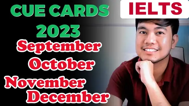 'Video thumbnail for LATEST CUE CARDS 2023 - IDEAS & VOCABULARY | September, October, November, December 2023'