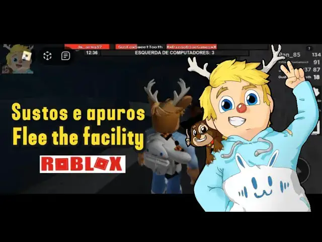'Video thumbnail for Muitos sustos e apuros no Flee the Facility馃槺 | ROBLOX'