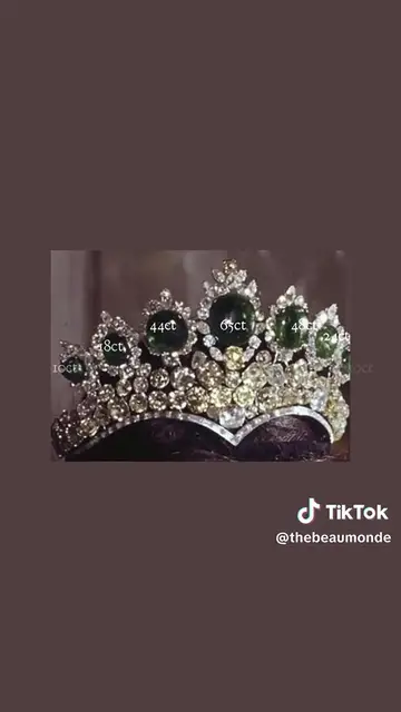 'Video thumbnail for Empress Farah of Iran - The Seven Emerald Tiara'