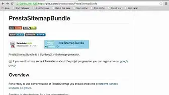 'Video thumbnail for How to use PrestaSitemapBundle in Symfony 2.6 [1/2]'