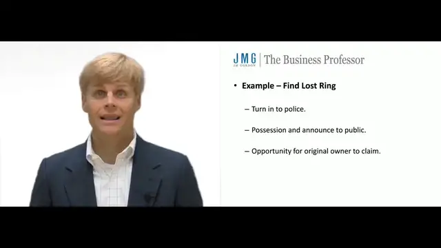 'Video thumbnail for Acquiring Property through First Possession'