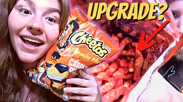 'Video thumbnail for ARE THESE BETTER THAN ORIGINAL? | Sweet Carolina Reaper Cheetos Review!'