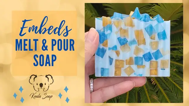 'Video thumbnail for Blue Gold Embed Melt and Pour Soap'