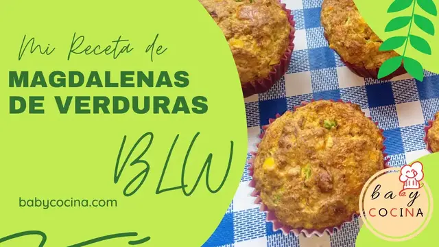 'Video thumbnail for MAGDALENAS de VERDURAS para NIÑOS y BEBÉS | 🧁 MUFFINS BLW +12 Meses'