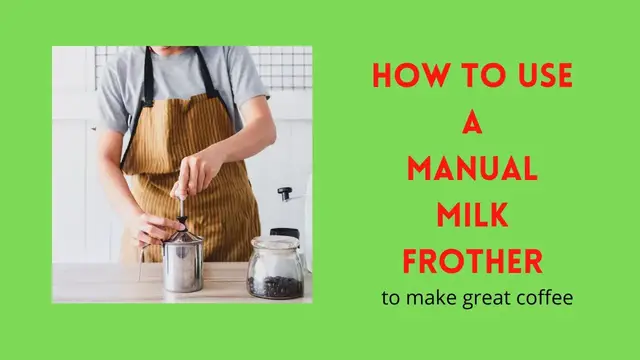 'Video thumbnail for How to use a manual milk frother to make coffee - we use the Bodun Latteo milk frother'