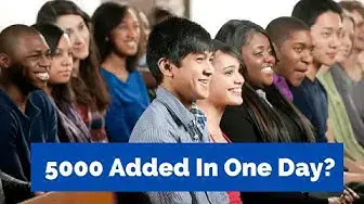 'Video thumbnail for 5000 Added to The Church In One Day - Bible Study With Leroy A. Daley'
