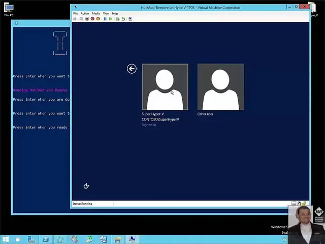 'Video thumbnail for #HyperV vNext DEMO01: Hot Add/Remove Memory and Virtual Network Adapters'