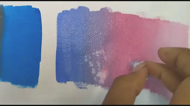 'Video thumbnail for Acrylic paint lifting off the canvas due to water droplets'