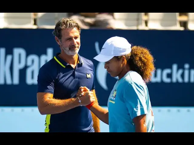 'Video thumbnail for First photos of Naomi Osaka practicing with coach Patrick Mouratoglou in Beijing'