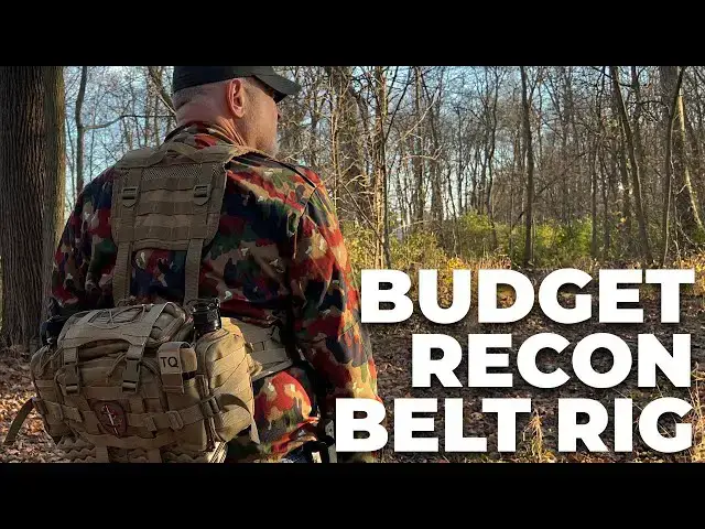 'Video thumbnail for Budget Recon Belt Rig for Scouting and Survival - LBE'