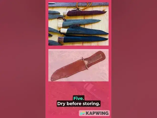 'Video thumbnail for 9 Tips To Avoid Leather Sheaths From Rusting Knives'