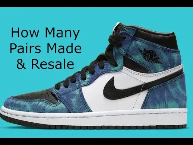 'Video thumbnail for How Many Pairs Of The Air Jordan 1 Tie Dye Could Be Made & Resale Value'