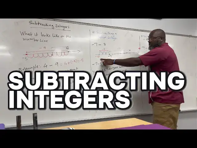 'Video thumbnail for How To Subtract Positive And Negative Integers'