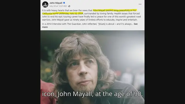 'Video thumbnail for John Mayall - The Godfather of British Blues'