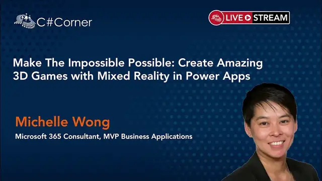 'Video thumbnail for Make The Impossible Possible: Create Amazing 3D Games with Mixed Reality in Power Apps!'