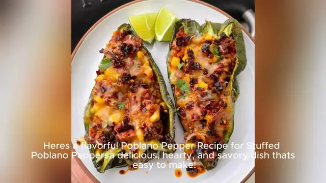 'Video thumbnail for poblano pepper recipe'