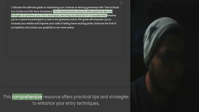 'Video thumbnail for 1. Discover the ultimate guide to maximizing your chances of winning giveaways with How to Boost Your Entries and Win More Giveaways! This comprehensive resource offers practical tips and strategies to enhance your entry techniques, ensur'