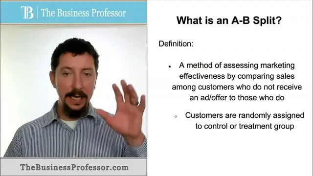 'Video thumbnail for A B Split - Marketing'