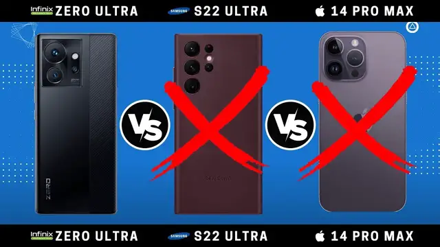 'Video thumbnail for Infinix Zero Ultra vs Samsung Galaxy S22 Ultra vs iPhone 14 Pro Max'