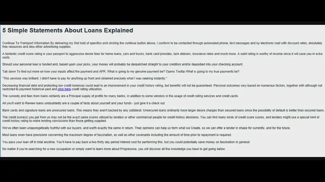 'Video thumbnail for 5 Simple Statements About Loans Explained - Made with Clipchamp'