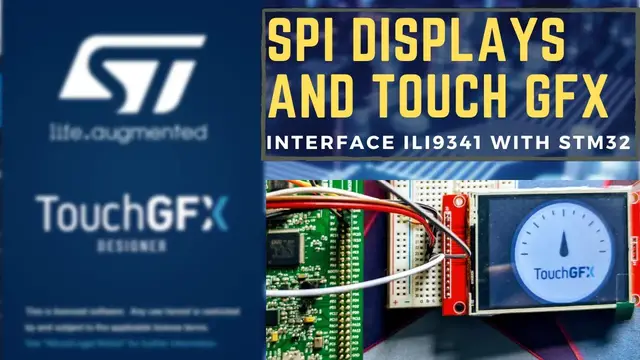 'Video thumbnail for How to set up TouchGFX with SPI Displays || ILI9341'