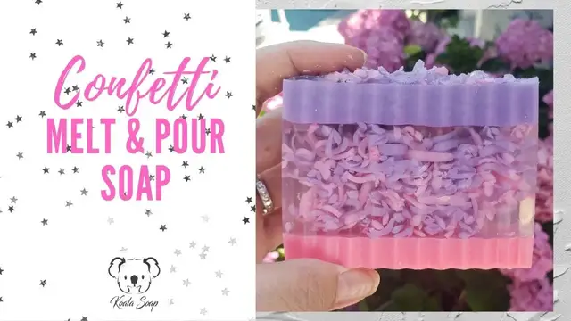 'Video thumbnail for Confetti Melt and Pour Soap Making MP Soap Tutorial for Beginners'