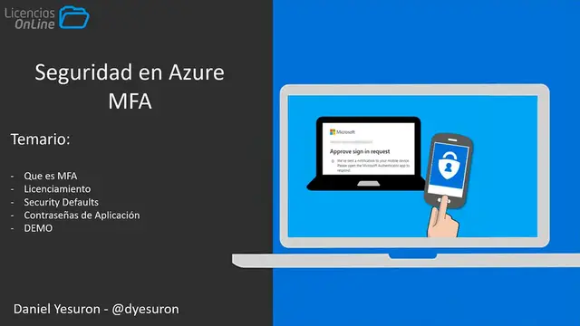 'Video thumbnail for Seguridad en Azure - Aprendiendo a usar MFA Autenticación Multifactor'
