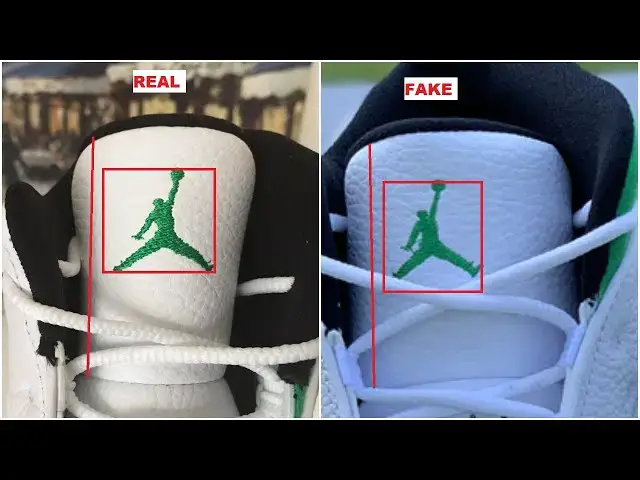 'Video thumbnail for Real Vs Fake Air Jordan 13 Lucky Green'