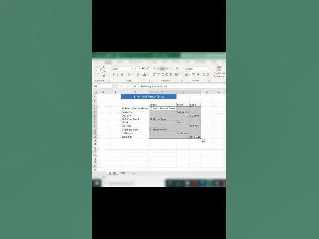 'Video thumbnail for Unstack Your Excel Data In A Few Clicks. #shorts  #exceltutorial #exceltips #excelhacks'