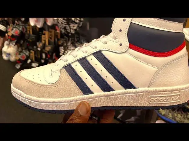 'Video thumbnail for Quick Look At The White Dark Blue & Red Adidas Top Ten & Buy It Now'