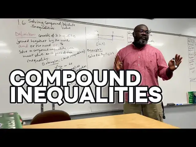 'Video thumbnail for How To Solve Compound Inequalities & Graph The Solution'