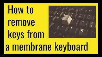 'Video thumbnail for How to Remove Keys from a Membrane Keyboard'