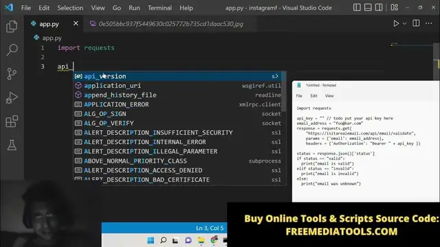 'Video thumbnail for Python 3 Email Validation API Example to Check Whether Input Email Address Exists or Not in Terminal'