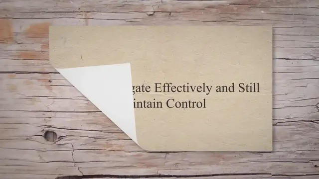 'Video thumbnail for How to Delegate Effectively and Still Maintain Control'