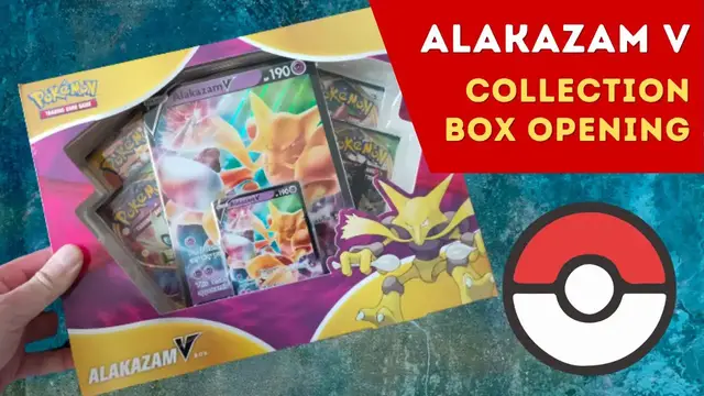 'Video thumbnail for Pokemon TCG Alakazam V Collection Box Opening and GIVEAWAY!'