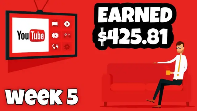 'Video thumbnail for $425.81 Earned on YouTube this Week [Vlog Week #5]'