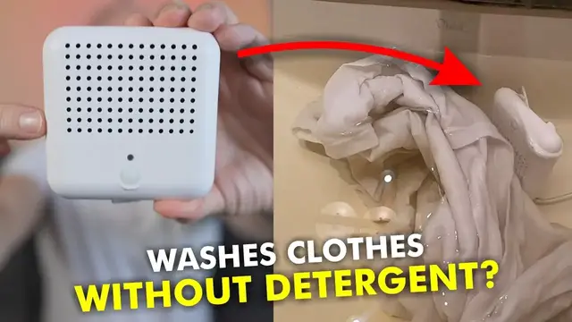 'Video thumbnail for Portable Clothes Washer Uses No Detergent, but does it work?'