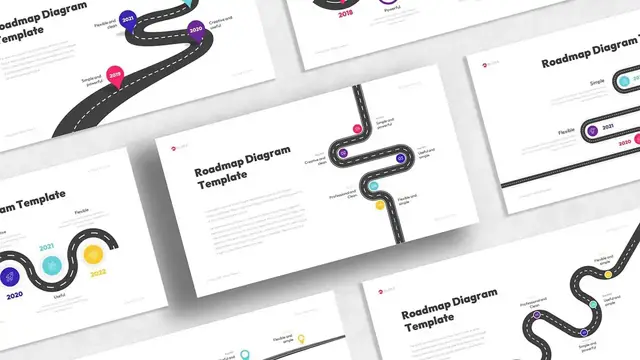 'Video thumbnail for PowerPoint and Google Slides Roadmap Diagram Template Free Download'